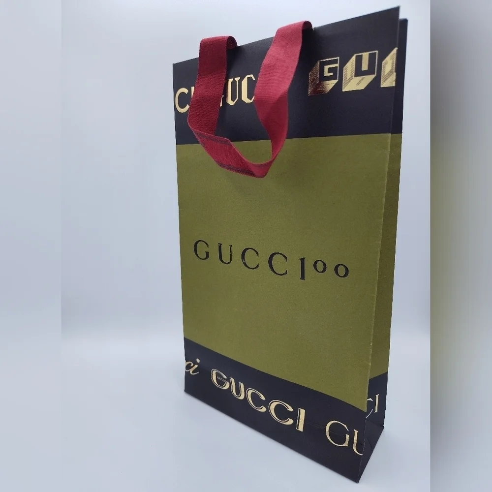 GUCCI 100 Shopping Gift Bag | Collector Limited Edition Tissue & Packaging Décor